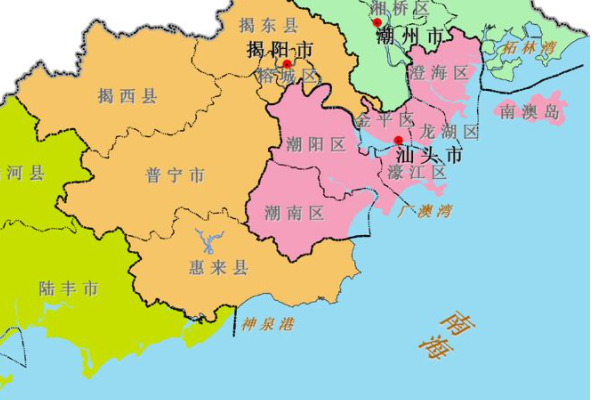 潮汕是哪个省的城市？潮汕地区有哪几个？